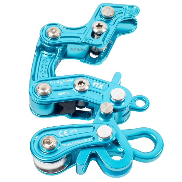Przyrząd Notch ROPE RUNNER PRO TEAL